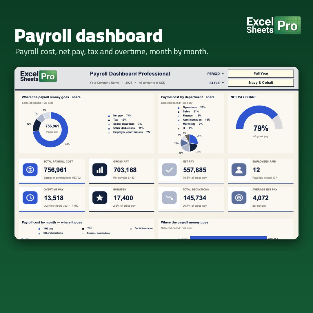 Payroll System Professional - payroll dashboard