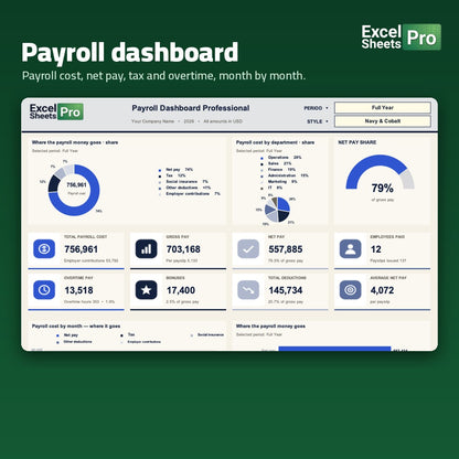 Payroll System Professional - payroll dashboard